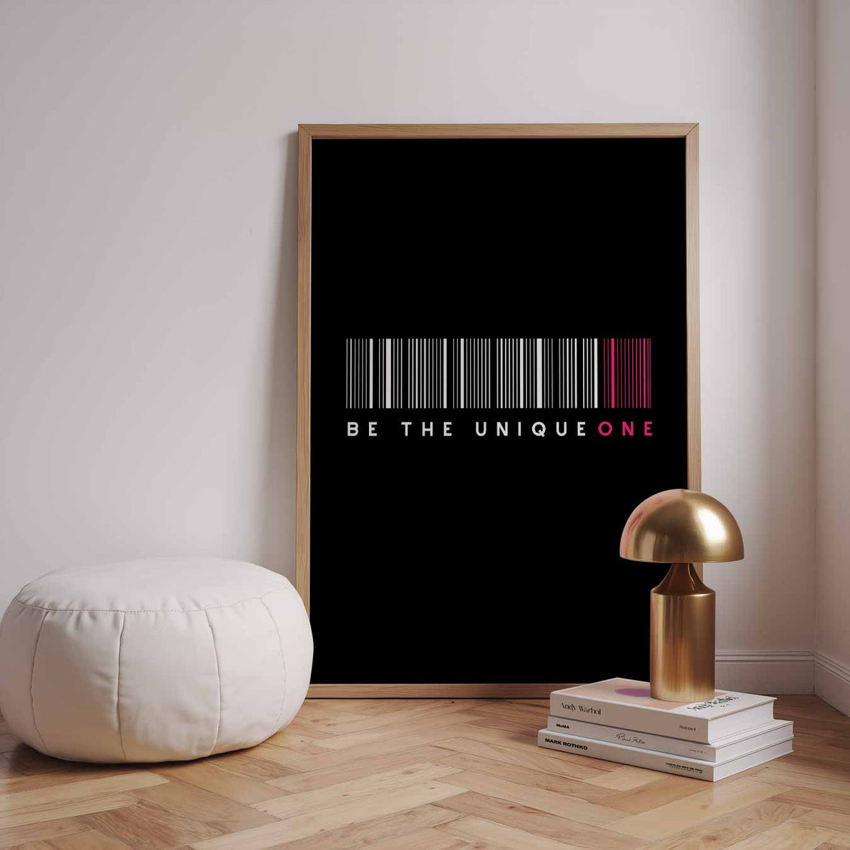 Be the Unique One – staande muurposter met quote