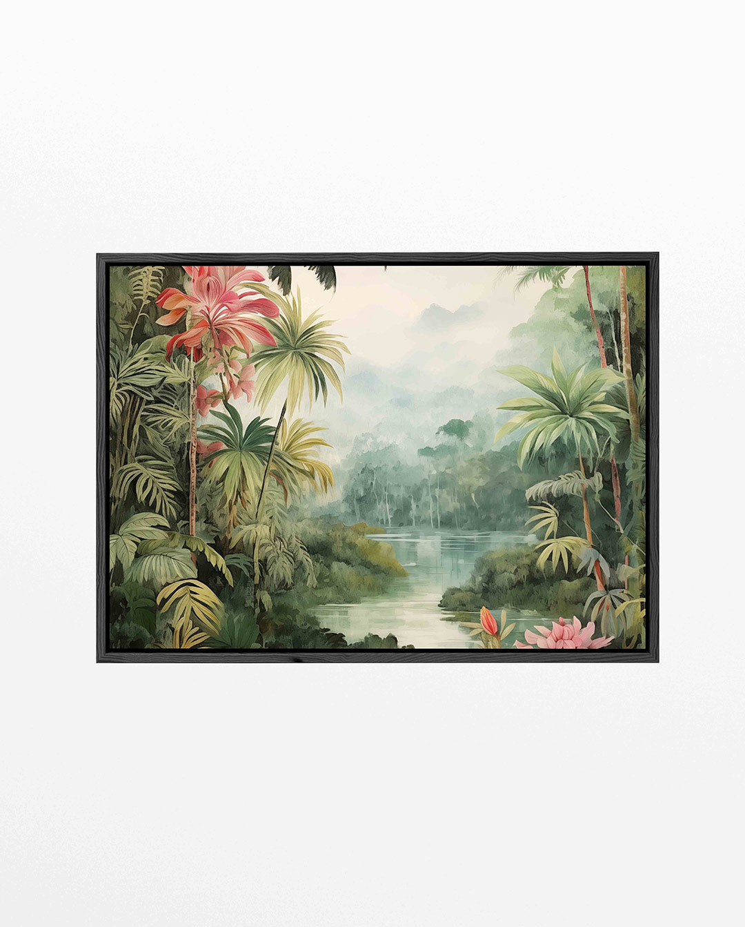 Tropisch landschap – liggend jungle kunstwerk