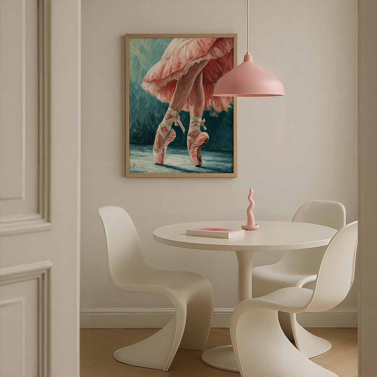 Elegante Balletschoenen – staande paas wanddecoratie van WallArtistic