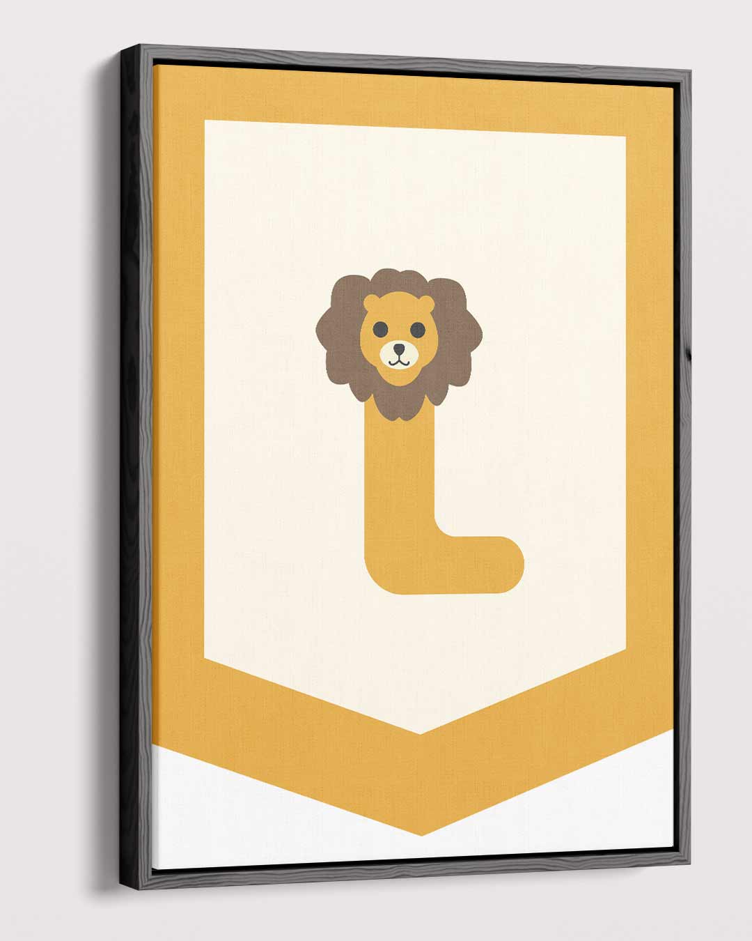 Leeuwen Letter L Poster – plexiglas wanddecoratie in portret formaat