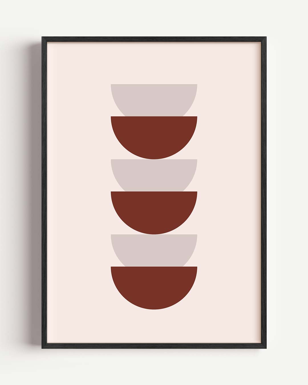 Moderne Geometrische Kunstposter – abstracte portret poster als wanddecoratie