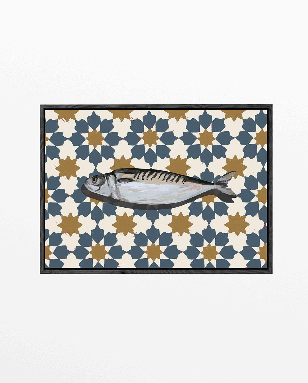 Vis op patroon – liggend keuken kunstwerk