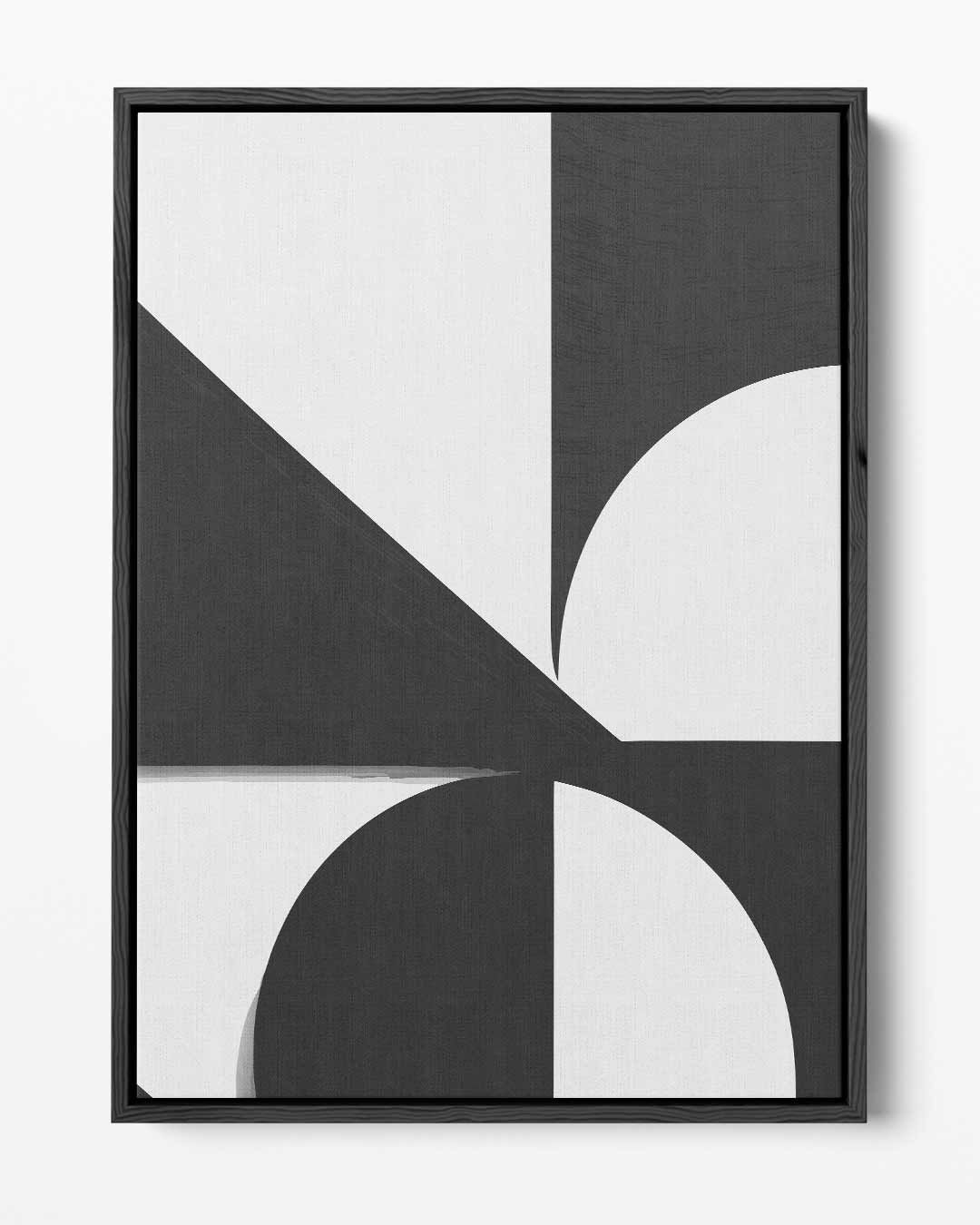 Abstract Geometrisch Contrast – portret kunstwerk als wanddecoratie