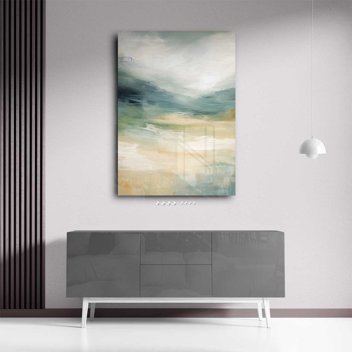 Dromerige Horizonten – plexiglas wanddecoratie in portret formaat
