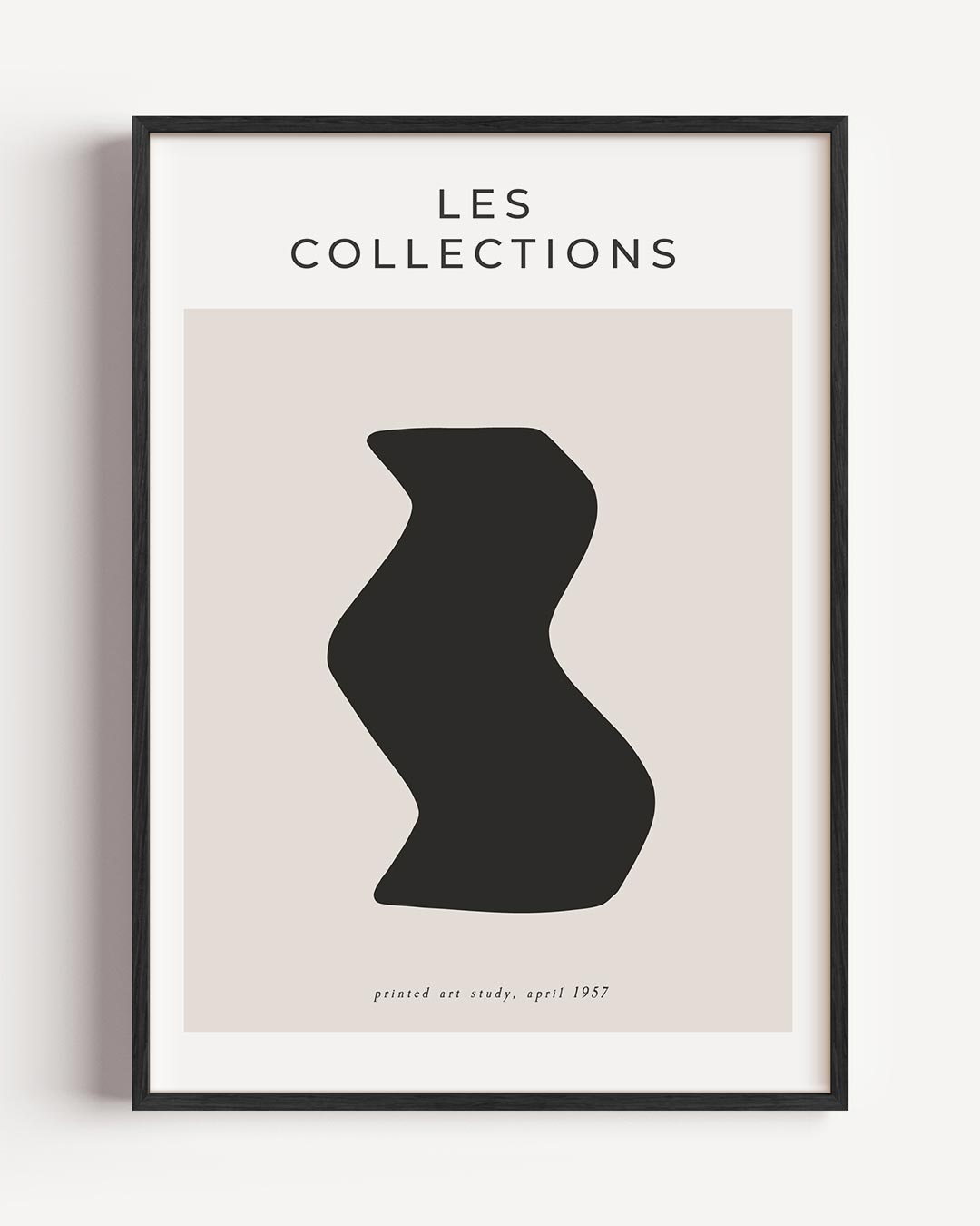 Stijlvolle Abstracte Vorm – moderne portret poster als wanddecoratie