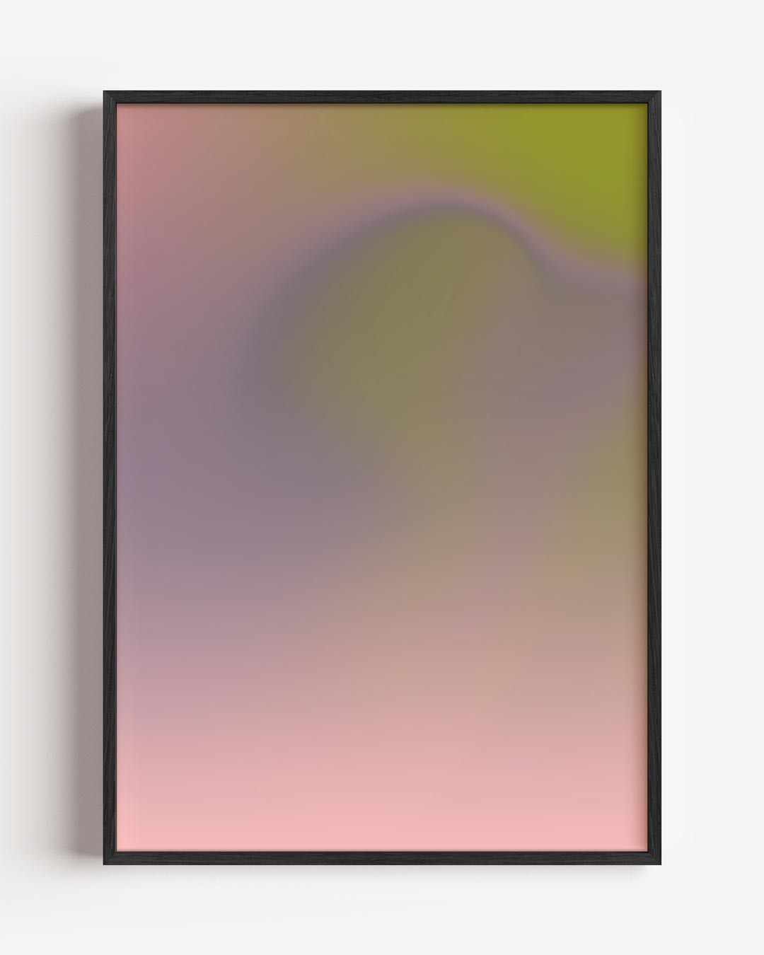 Zachte Droomachtige Pastelposter – kleurrijke abstracte portret poster als wanddecoratie