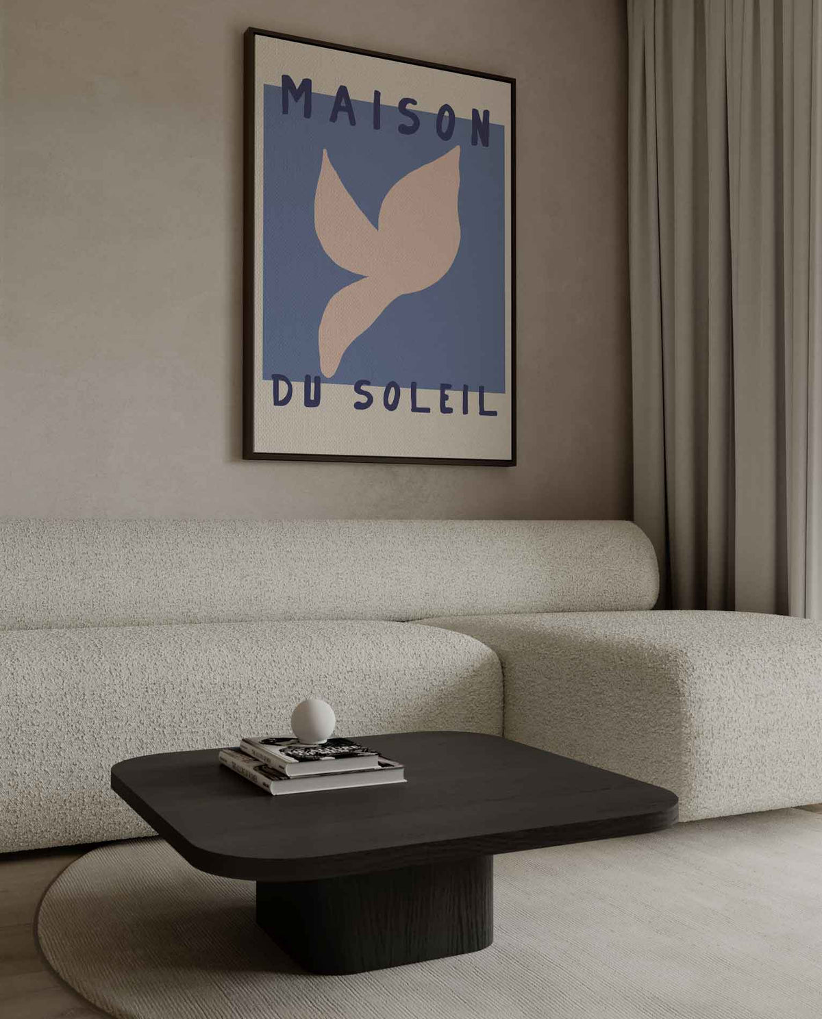 Maison Du Soleil Kunstposter – dibond kunstwerk als wanddecoratie