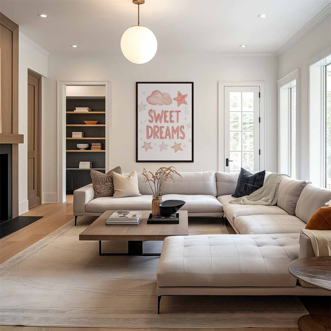 Sweet Dreams Wanddecoratie – modern portret kunstwerk van WallArtistic