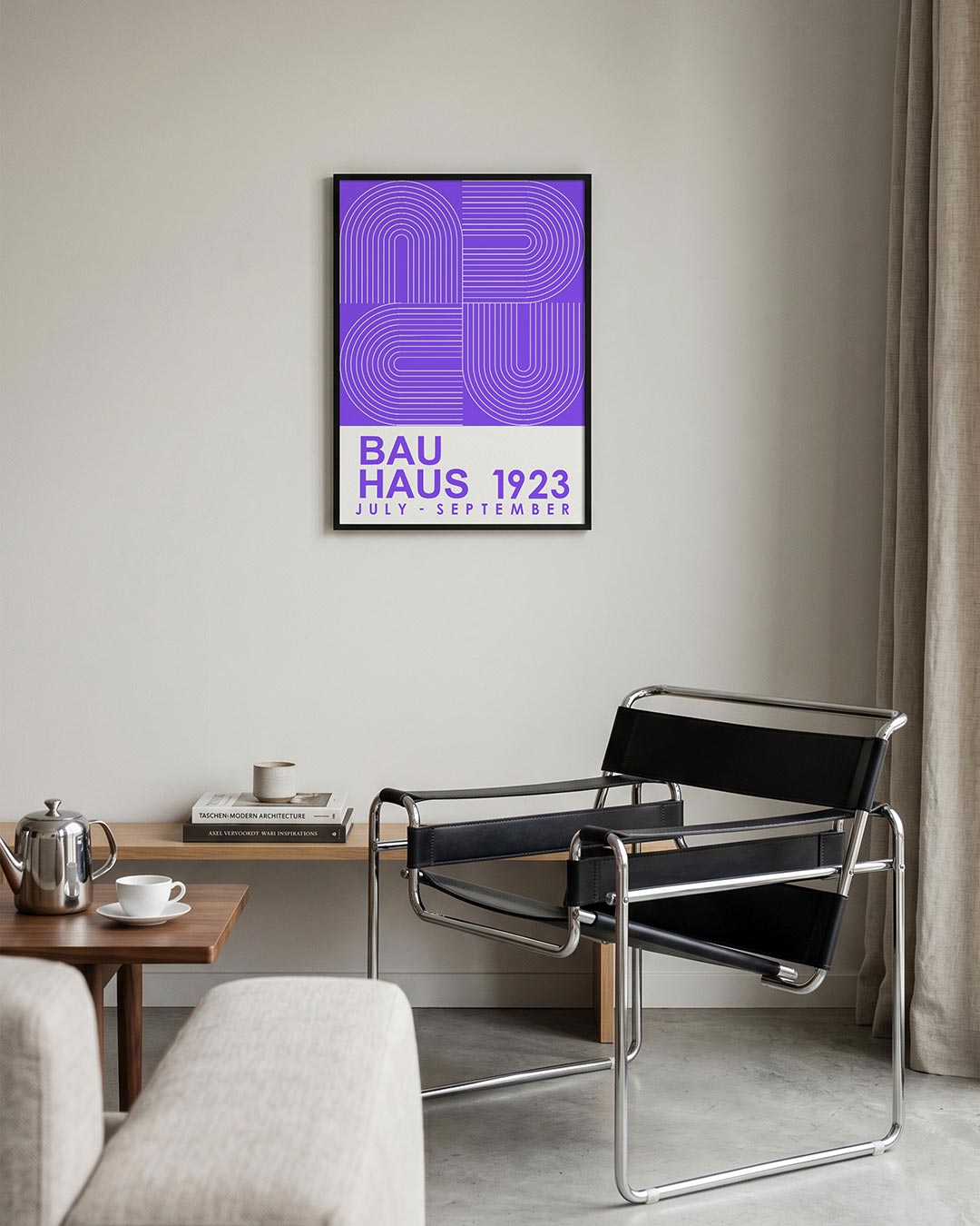 – geometrische Bauhaus poster in staand formaat