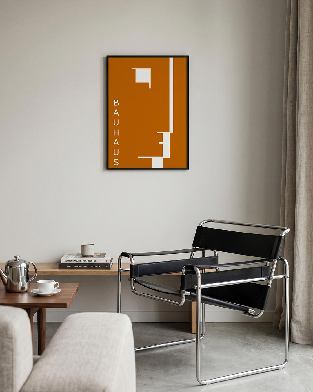  – geometrische Bauhaus poster in staand formaat