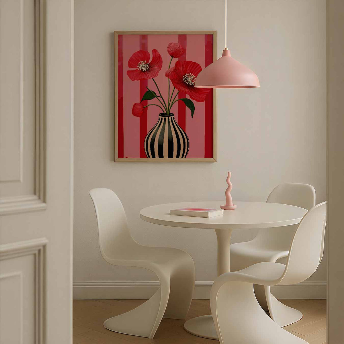 Rode Bloemenpracht – bloemen poster in staand formaat