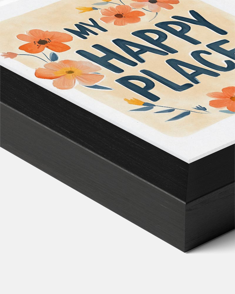 My Happy Place Bloemenposter – kids portret poster, afbeelding 7