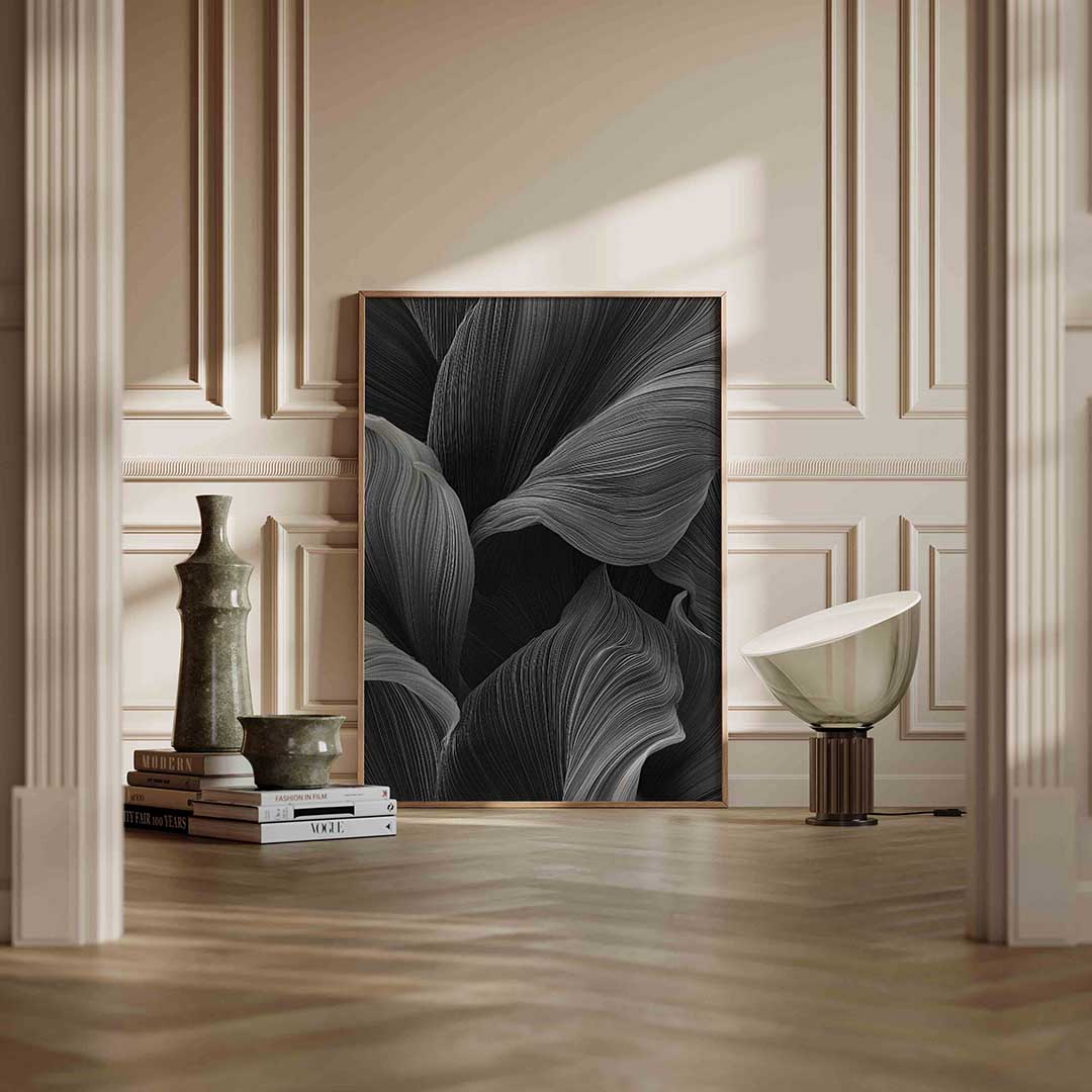Golvende lijnen – staande abstracte wanddecoratie van WallArtistic