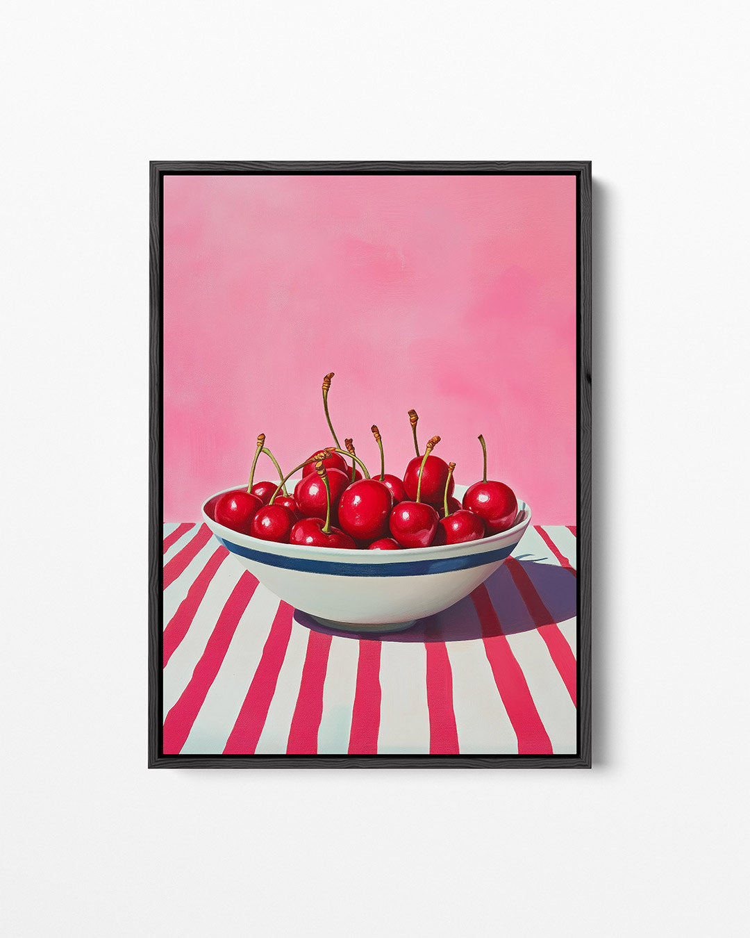 Kersen in kom – staand wanddecoratie kunstwerk