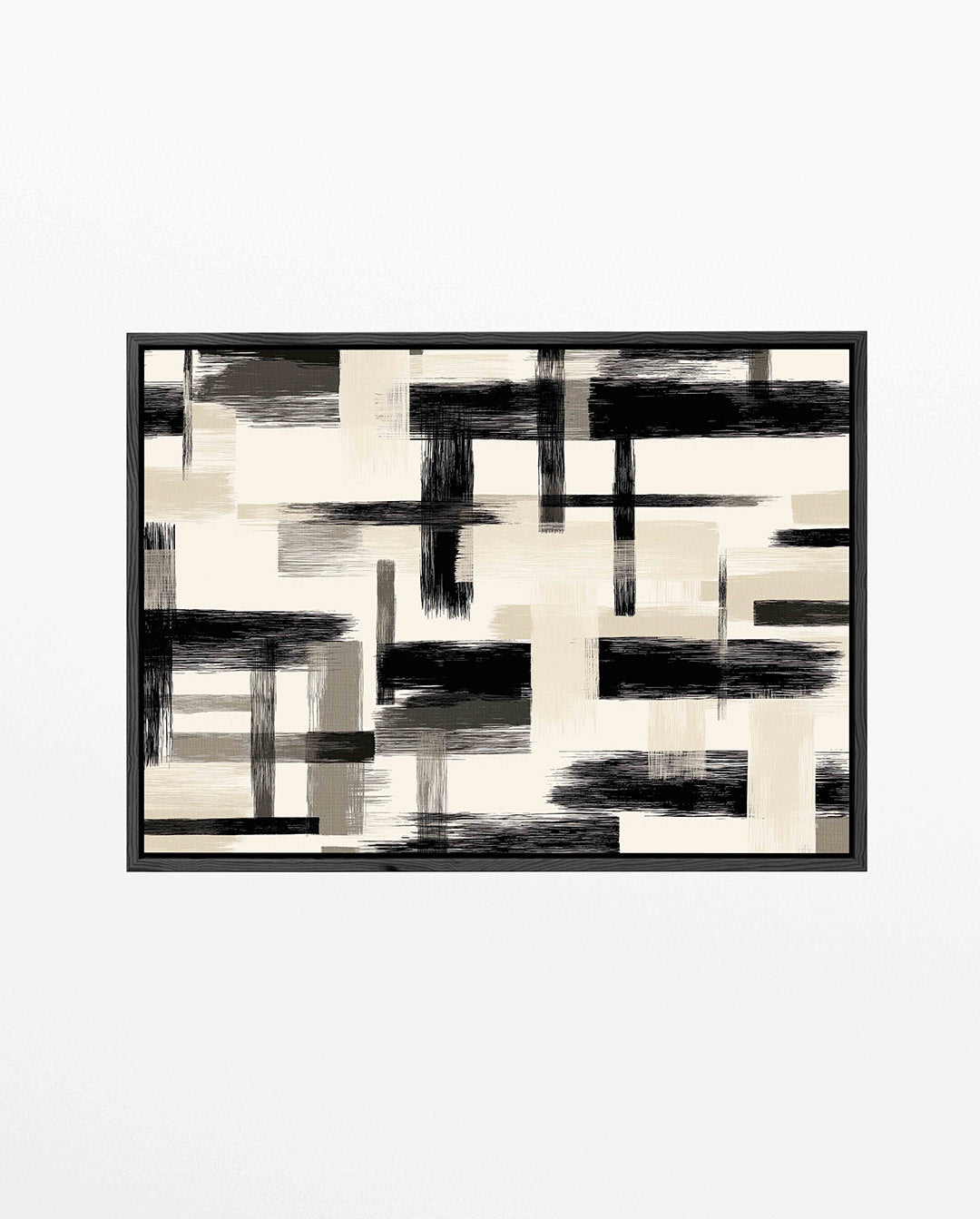 Grafische lijnen compositie – Grafische – liggend abstract kunstwerk