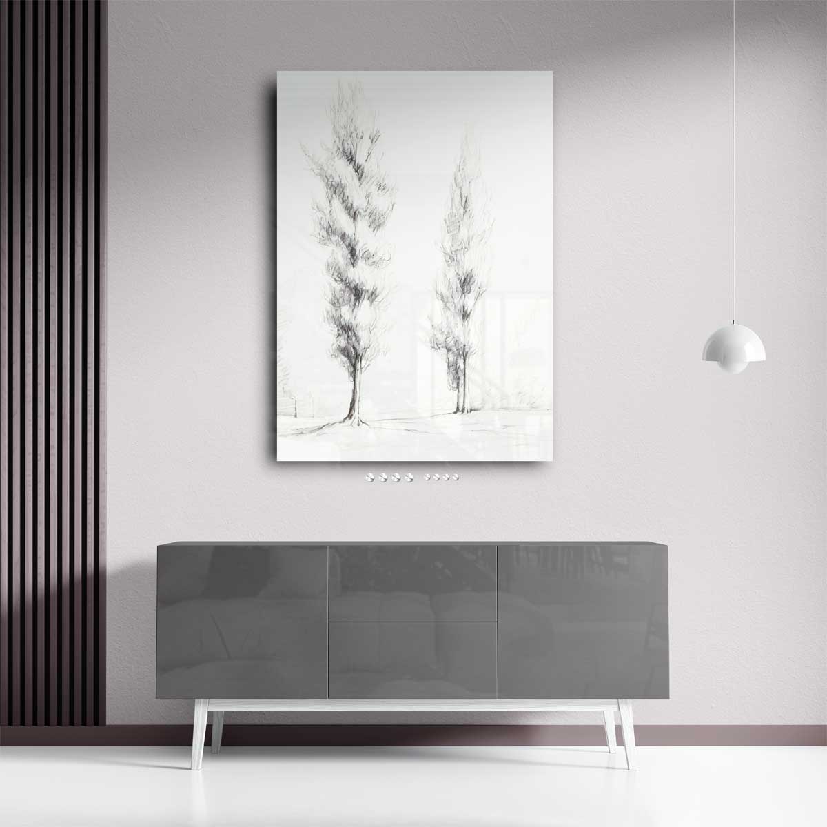 Sierlijke Populieren – staand kunstwerk voor modern interieur