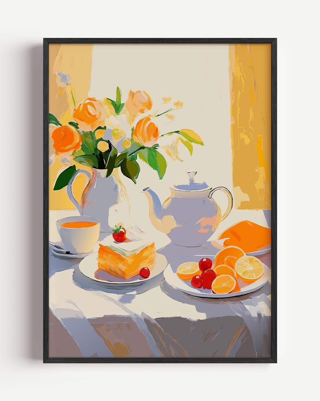 Vintage Ontbijt – keuken portret poster als wanddecoratie