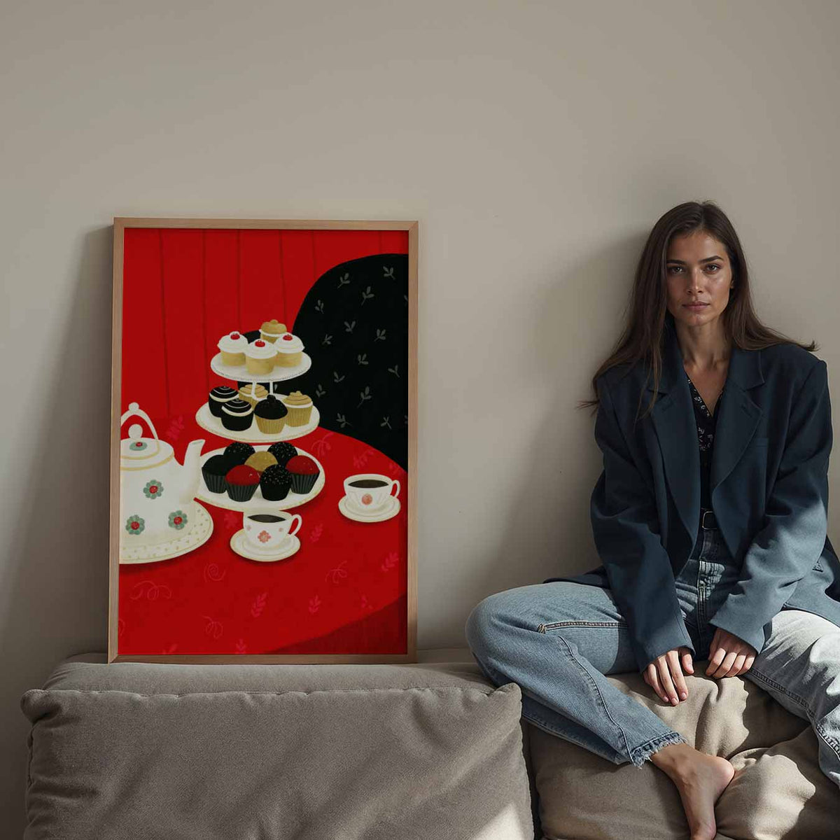 High Tea Verwennerij – staande keuken wanddecoratie van WallArtistic