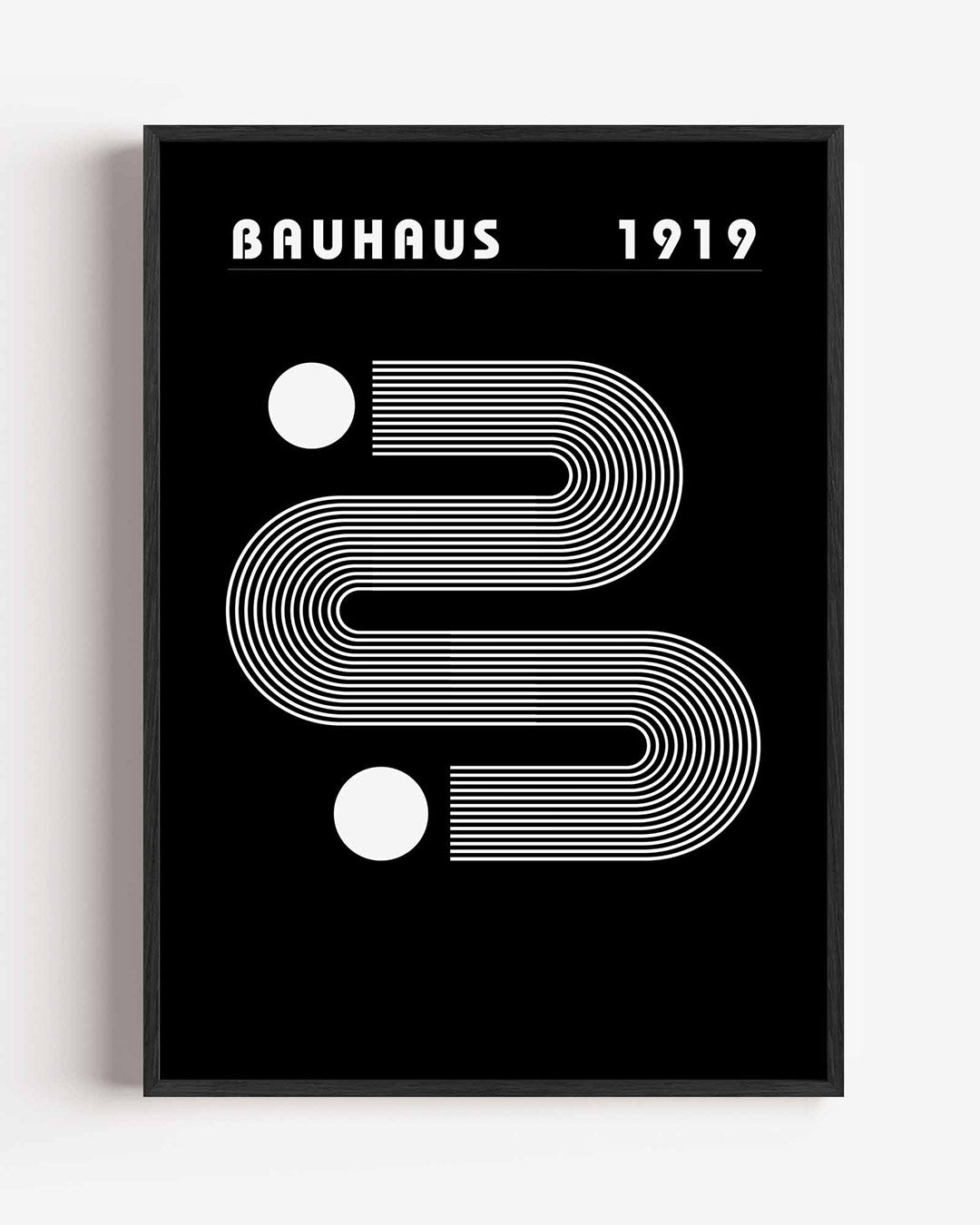 Abstracte – staande Bauhaus poster als wanddecoratie