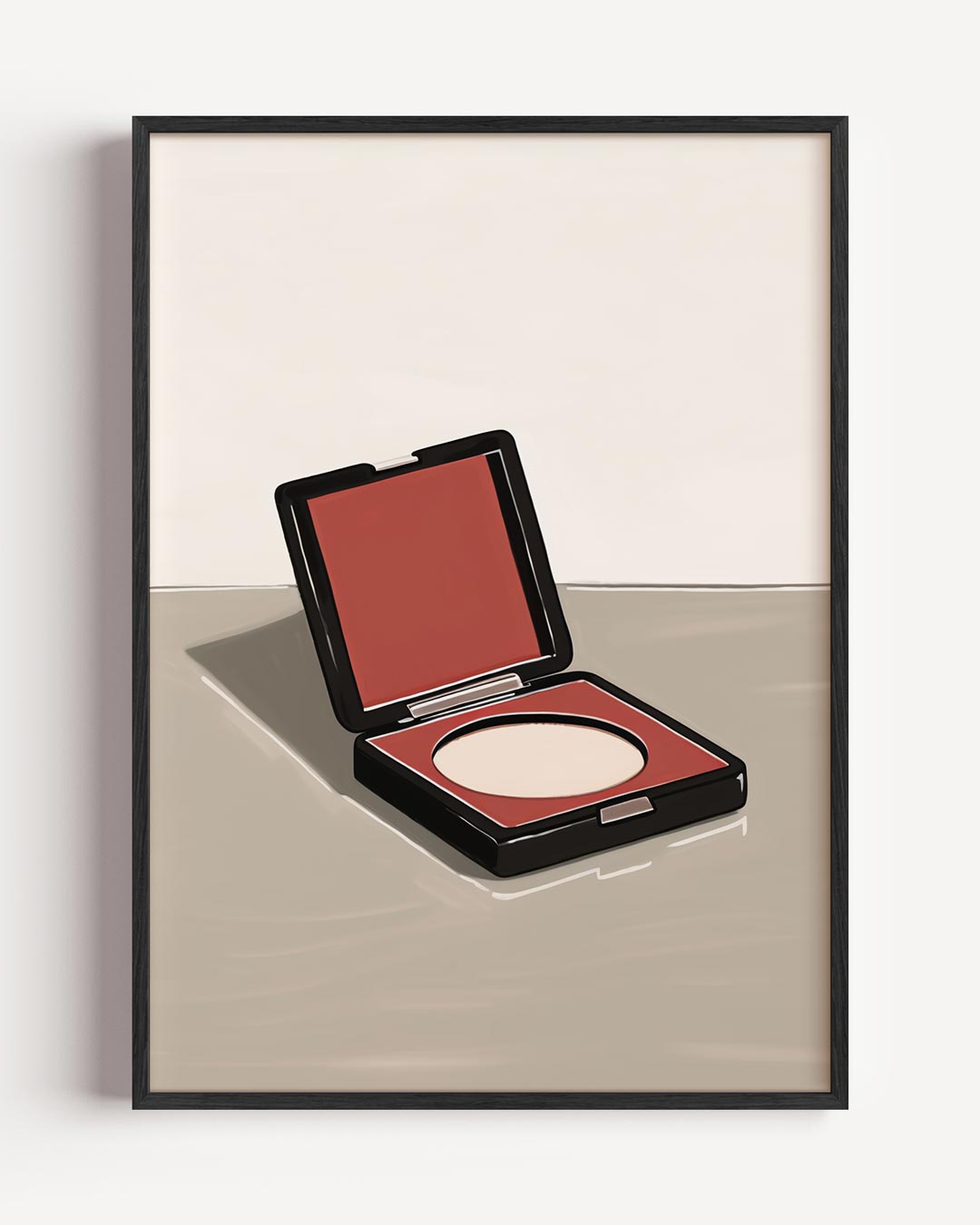 Tijdloze Make-up Elegantie – moderne portret poster als wanddecoratie