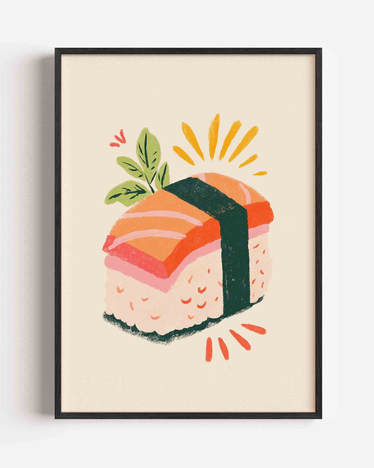 Sushi illustratie – keuken portret poster als wanddecoratie