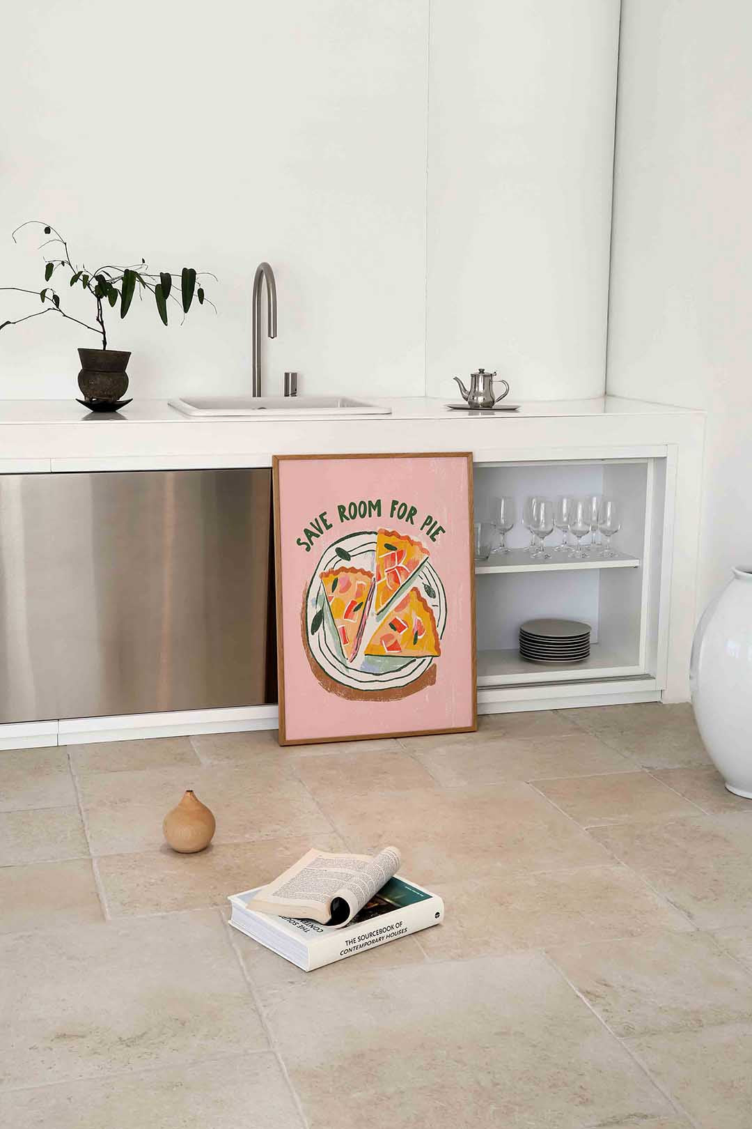 Save room for pie – culinaire wandkunst als portret poster