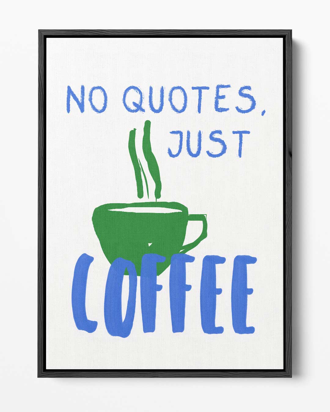 Koffie Uitsmijter Illustratie – portret kunstwerk als wanddecoratie
