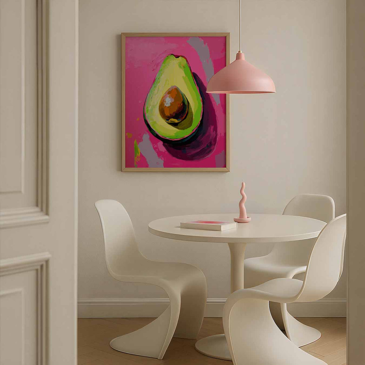 Avocado Pop Art – zomerse poster in staand formaat