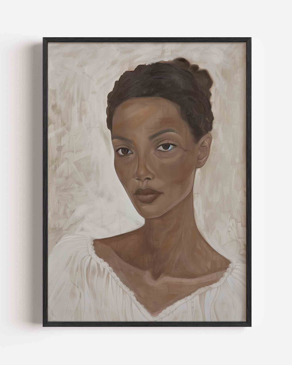 Portret van vrouw – hedendaagse illustratie portret poster als wanddecoratie