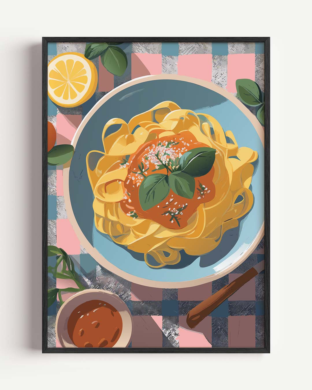 Pasta Delicatesse – keuken portret poster als wanddecoratie