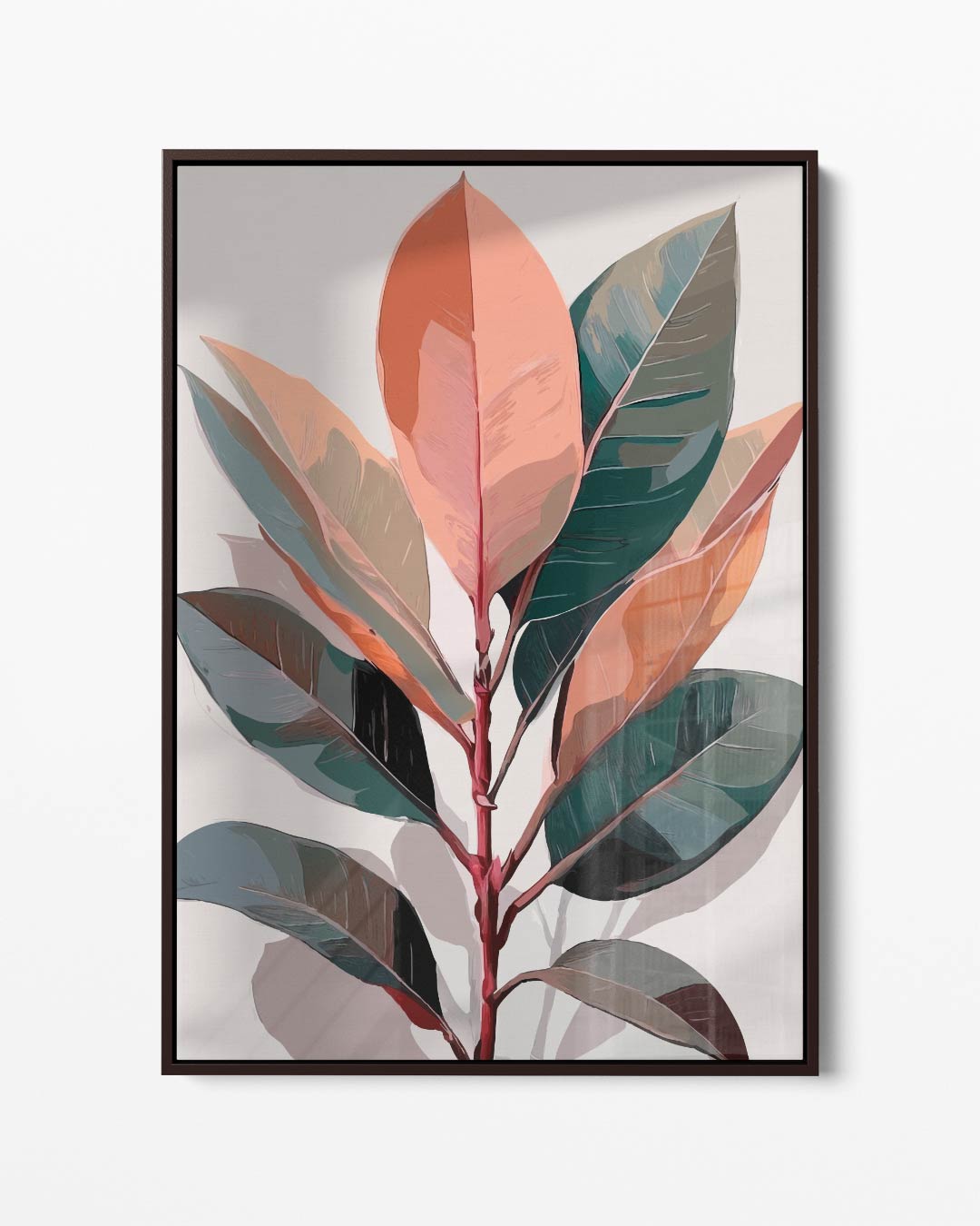 Botanische Bladeren Kunstprint – portret kunstwerk als wanddecoratie