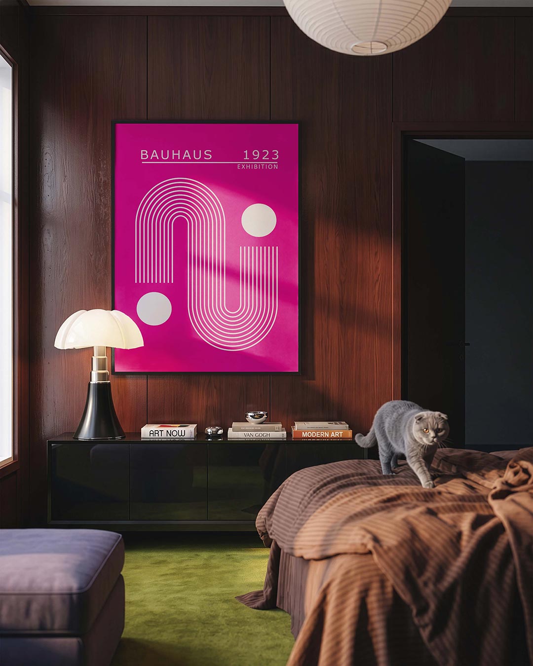  – geometrische Bauhaus poster in staand formaat