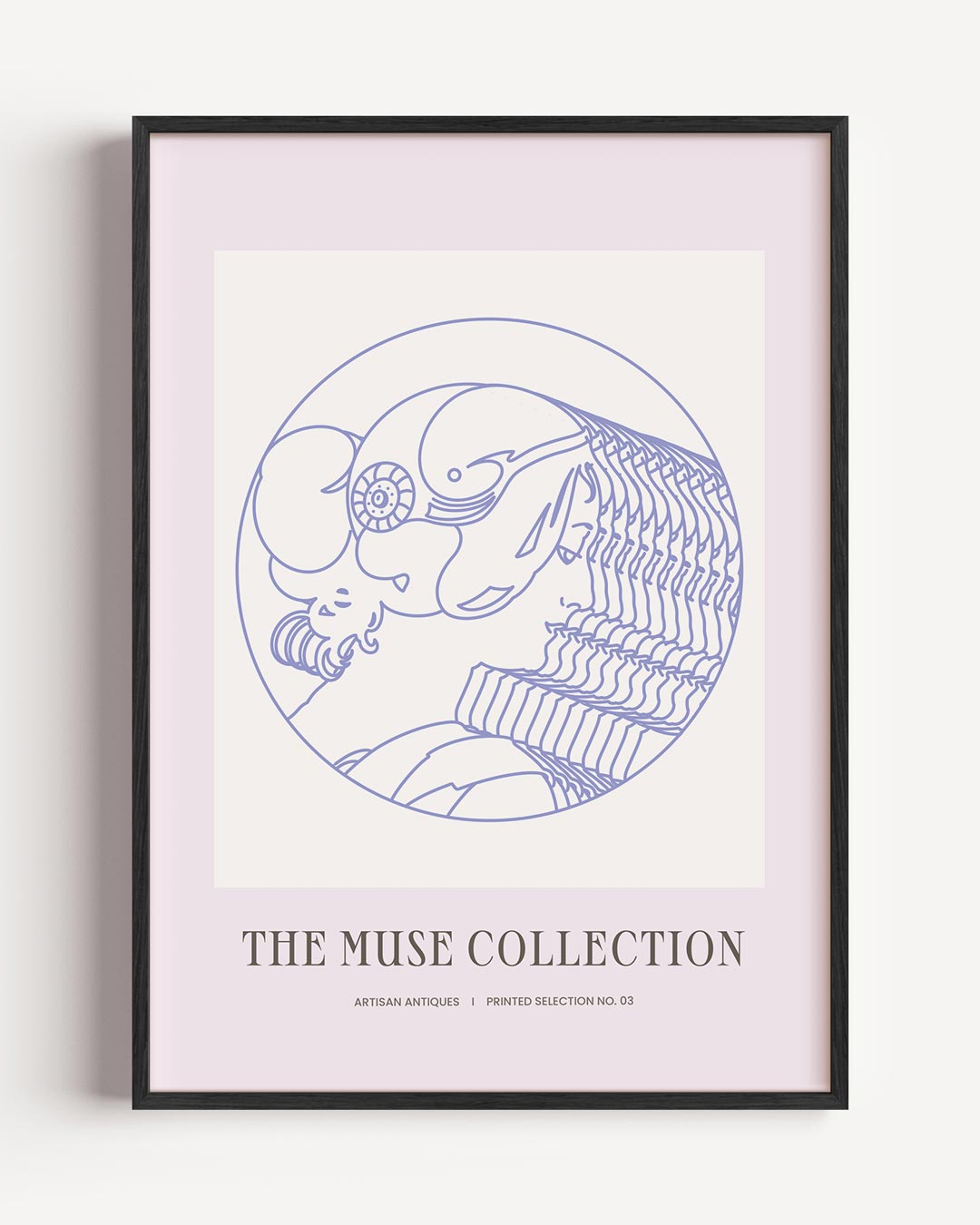Artistieke Muse – mindfulness portret poster als wanddecoratie