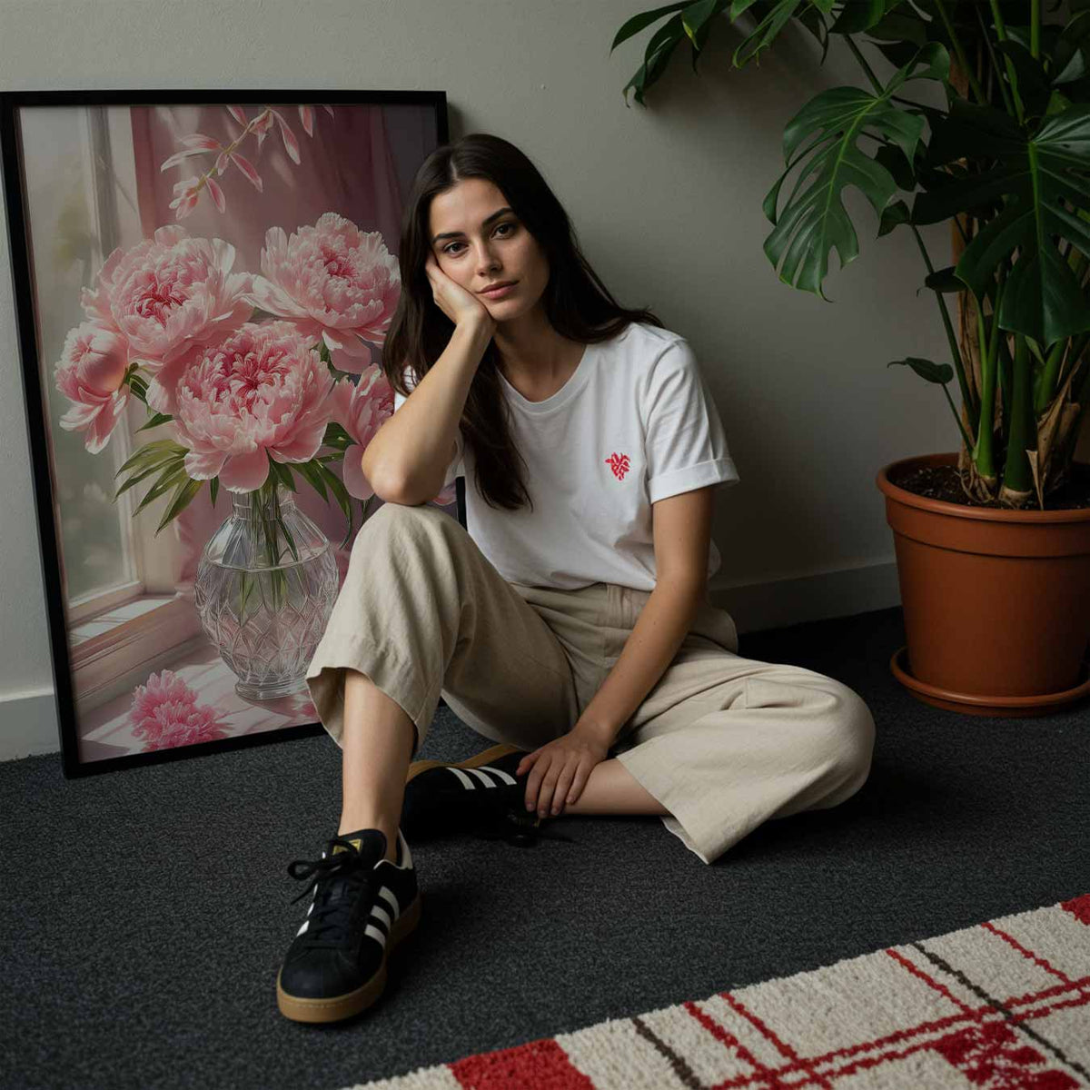 Zomerse Bloemenpracht – staande muurposter met bloemen