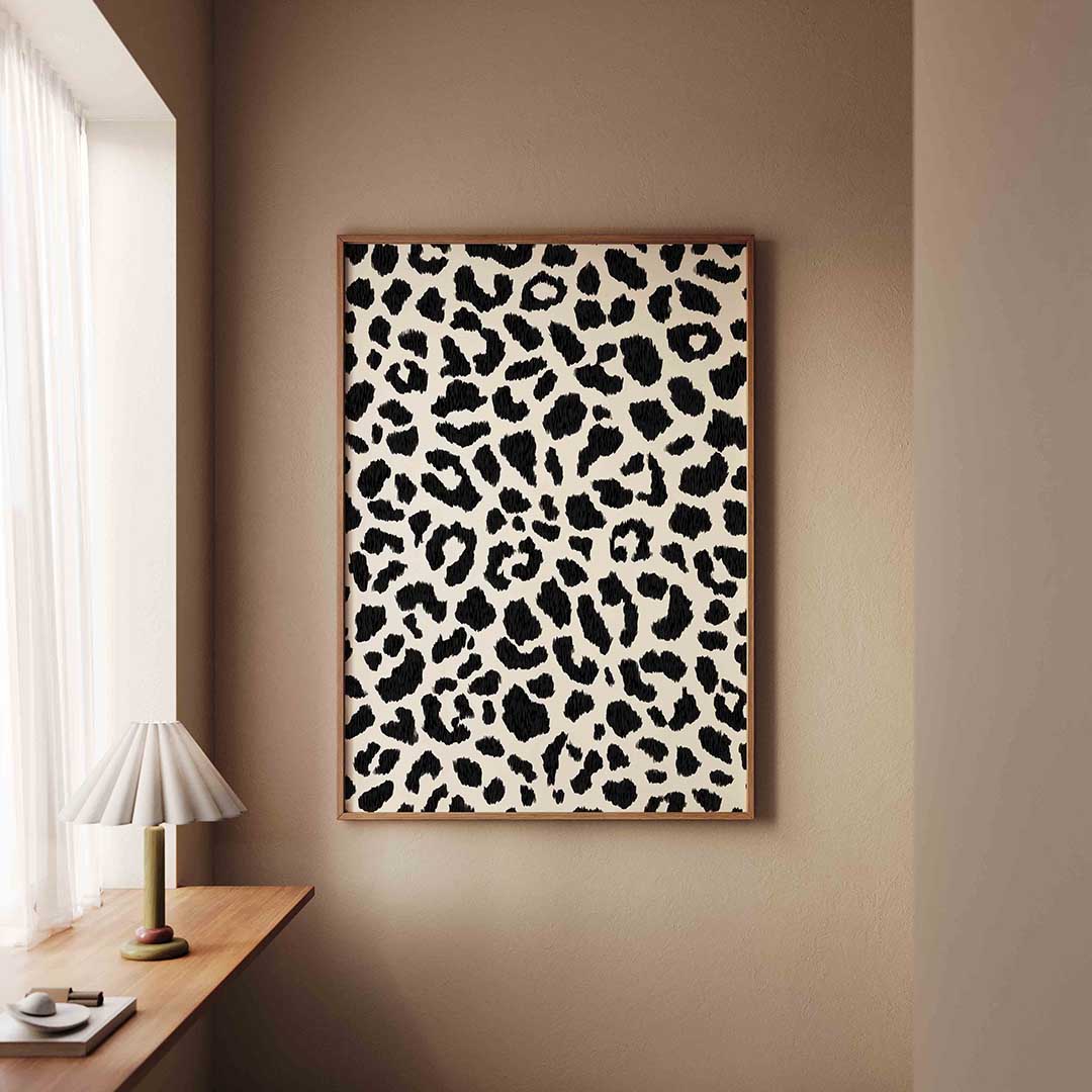 Luipaardpatroon – staande safari wanddecoratie van WallArtistic