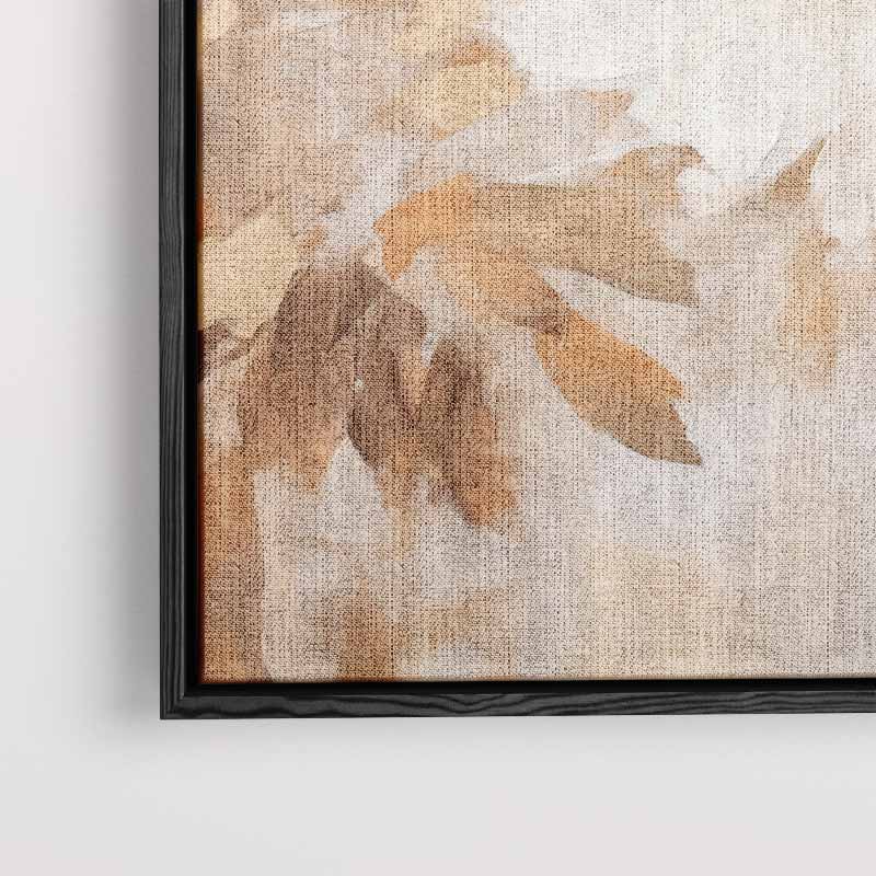 Floraal Gefluister in Neutrale Tinten – staand kunstwerk voor modern interieur
