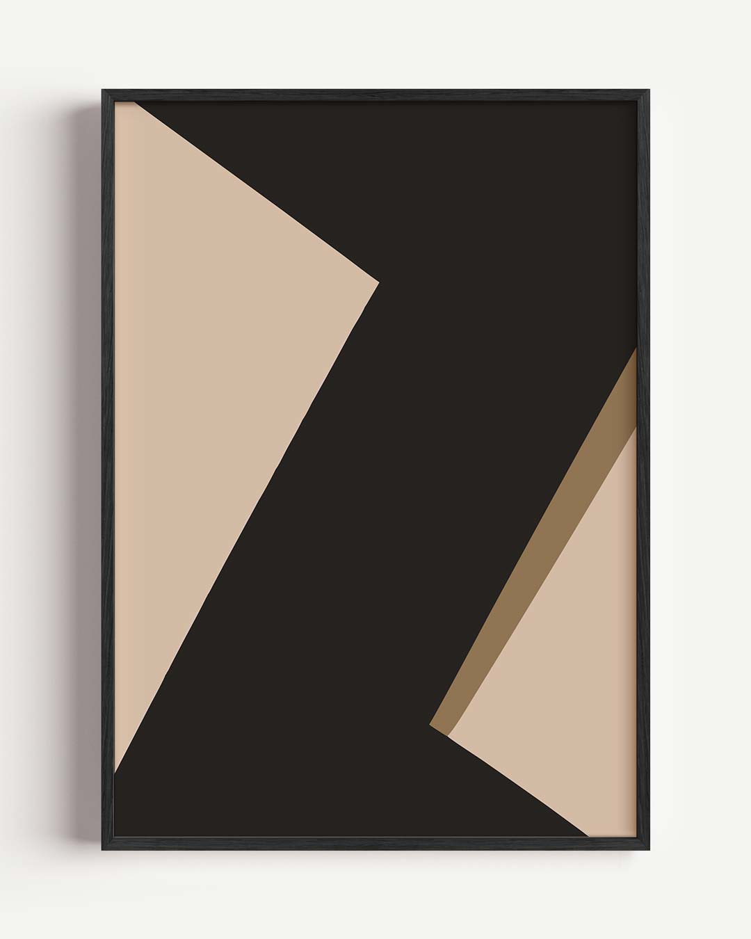 Stijlvolle Abstracte Kunstposter – kleurrijke abstracte portret poster als wanddecoratie