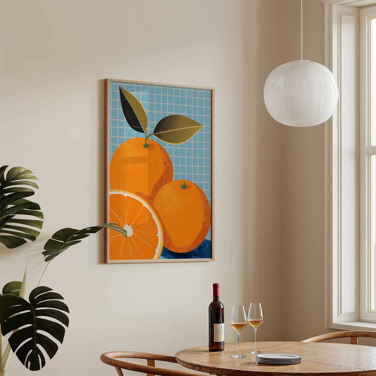 Vrolijke Citrus – keukenposter in staand formaat