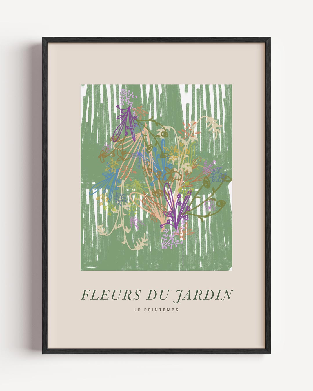 Botanische Tuinposter Fleurs du Jardin – bloemen portret poster als wanddecoratie