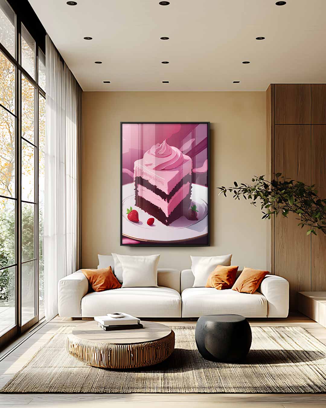 Romige Zoete Verleiding – staand kunstwerk voor modern interieur
