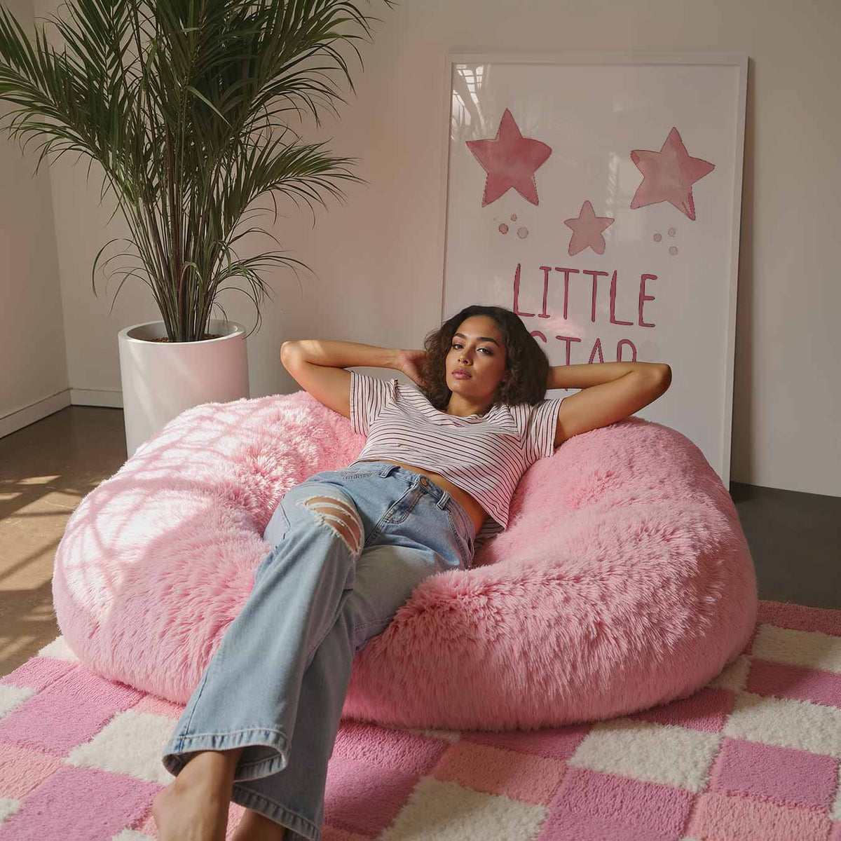 Little Star Dromerige – staande kinderkamer wanddecoratie van WallArtistic
