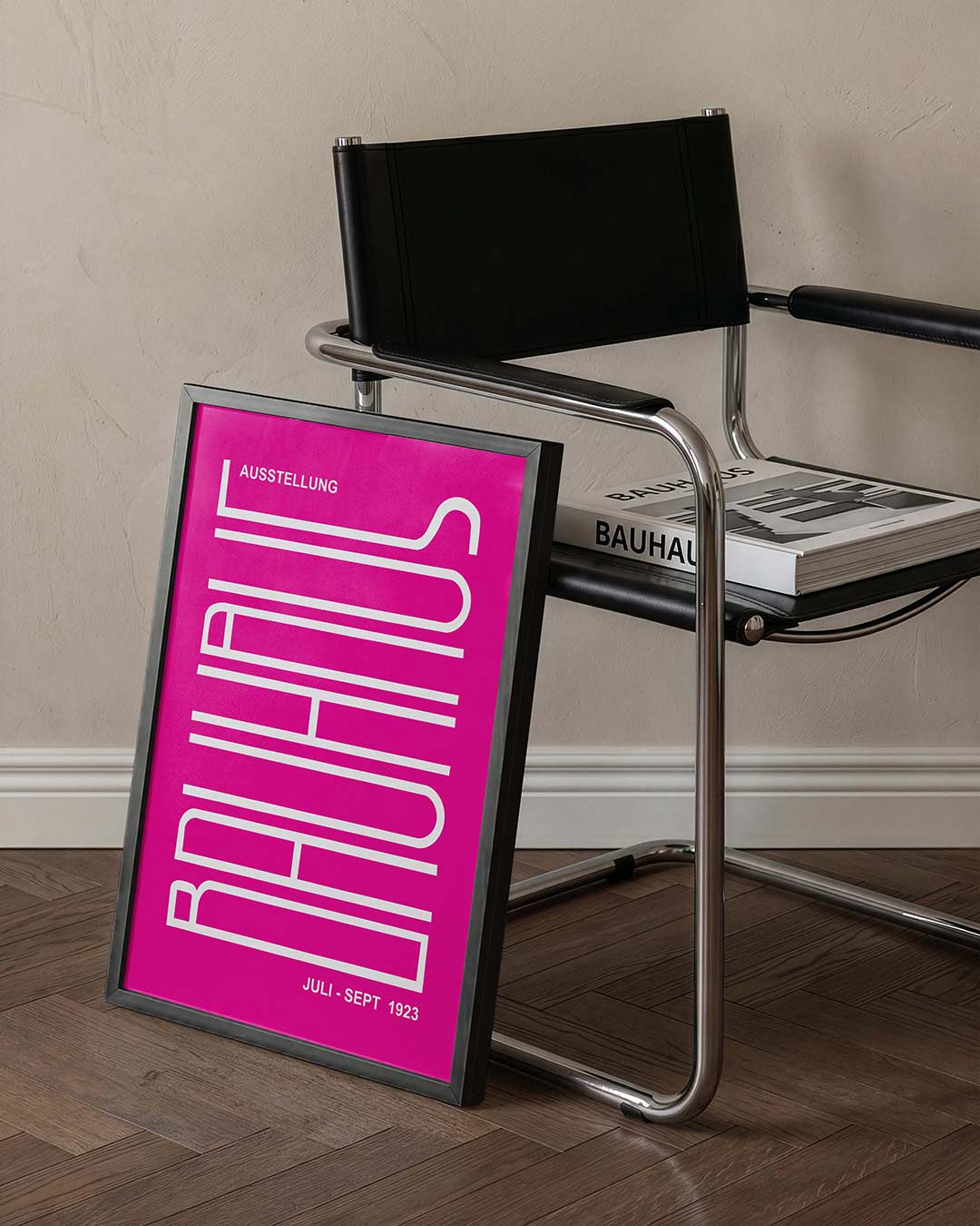  – staande Bauhaus poster voor aan de muur