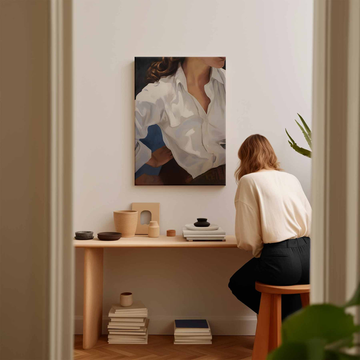 Casual Elegantie – plexiglas kunstwerk als wanddecoratie
