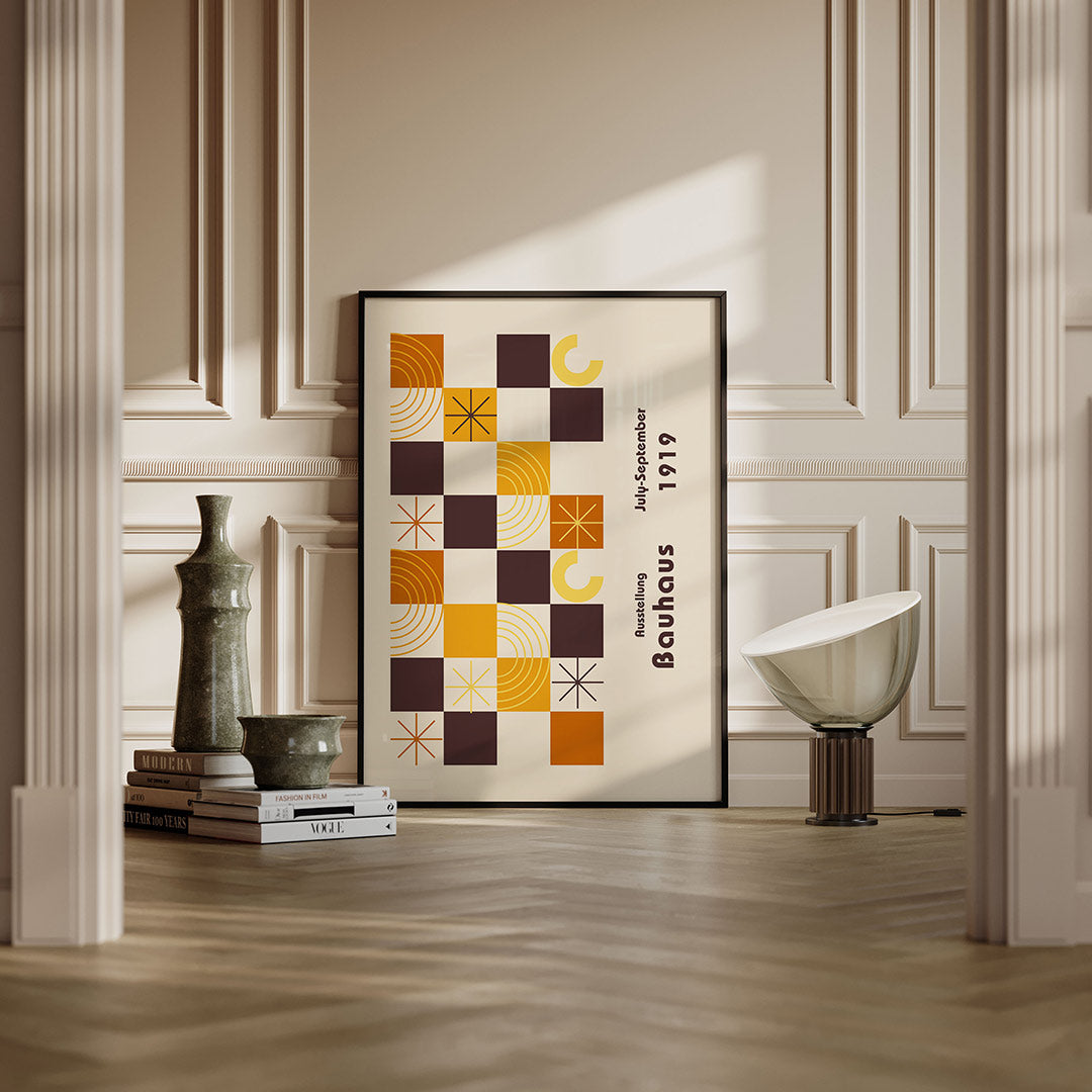 Vorm en balans – moderne Bauhaus wandkunst als poster