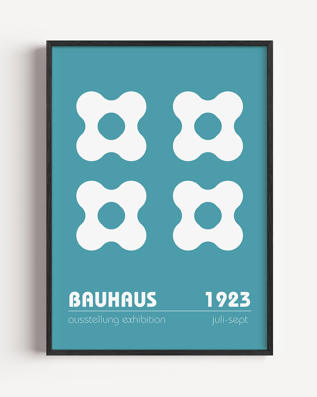 Vorm en herhaling – staande Bauhaus poster als wanddecoratie