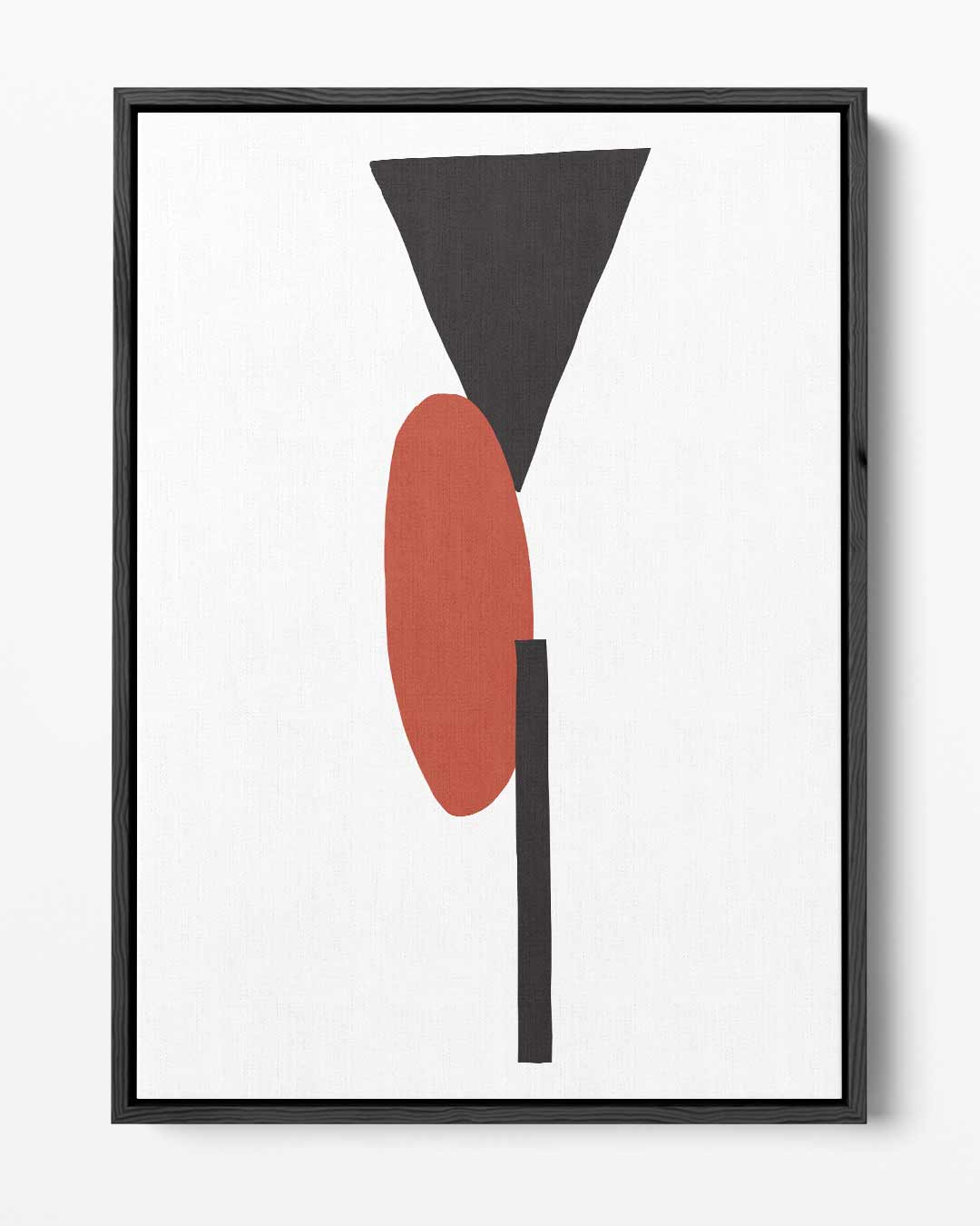 Modern Geometrisch Contrast – portret kunstwerk als wanddecoratie