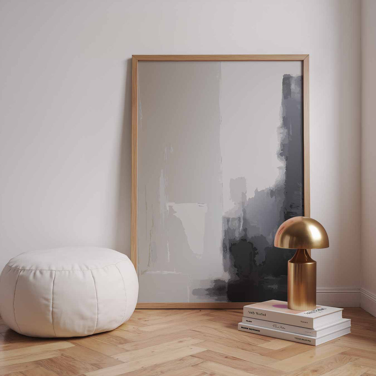 Mystieke Schaduwen Wanddecoratie – staande kleurrijke abstracte wanddecoratie van WallArtistic