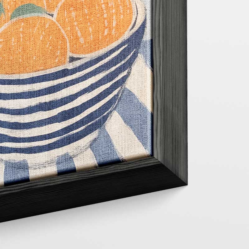 Zomerse Citrus in Streepjeskom – portret wandkunst van WallArtistic