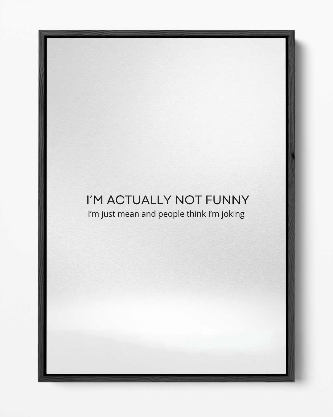 Humoristische Wandslogan – portret kunstwerk als wanddecoratie