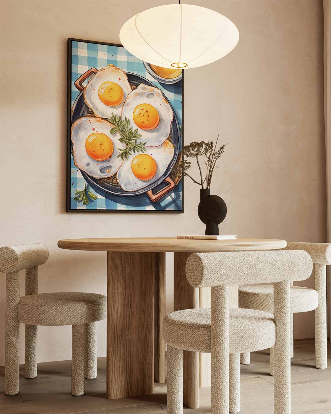 Kunstzinnige Ochtend Rust – canvas wanddecoratie in portret formaat